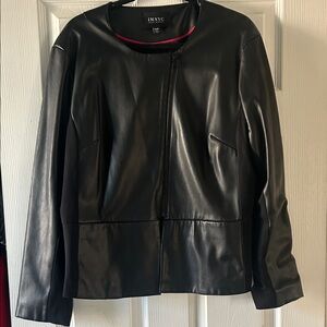 NYC Women's Sleek Black Leather Jacket